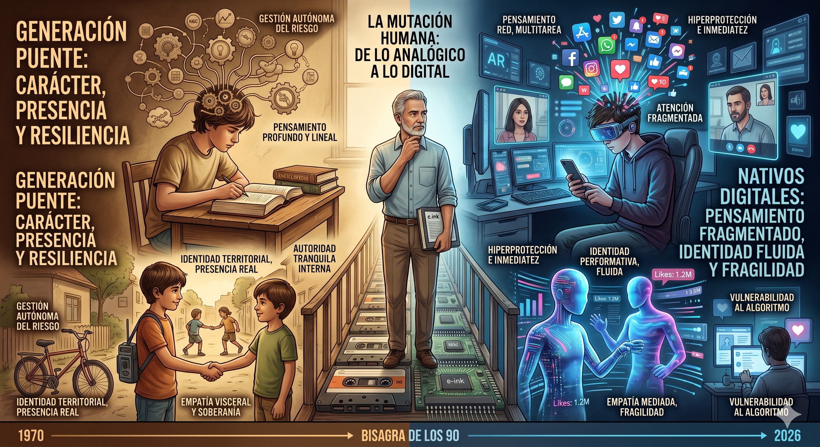 La huella del tiempo analógico